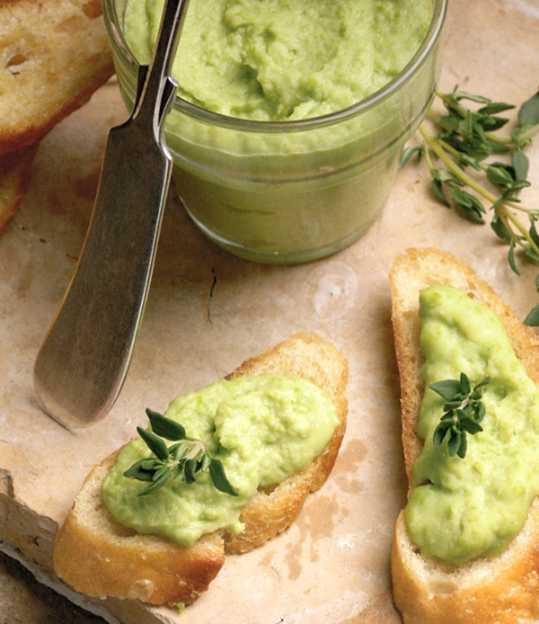 Fava Bean Bruschetta